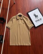 Polo Ralph Lauren Collar Cuff Embroidered Pony Logo Pique Polo Shirt - Image 5