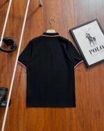 Polo Ralph Lauren Collar Cuff Embroidered Pony Logo Pique Polo Shirt - Image 3