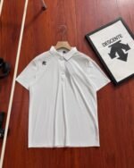 Descente Small Logo Near Shoulder Quick Dry Performance Polo Shirt - Image 2
