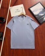 Arc'Teryx Small Embroidered Logo Crew Neck Cotton Basic Short Sleeve T-shirt - Image 12