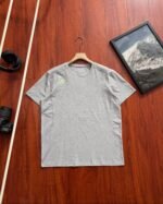 Descente Fluorescent Green Small Logo Breathable Mesh Spliced Sports T-shirt 3 Colors - Image 4