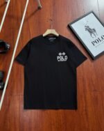 Ralph Lauren Racing Flag Letter Print Crew Neck Cotton Short Sleeve T-shirt 3 Colors - Image 5