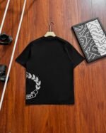 Burberry Wheat Garland Letter Print Crew Neck Cotton Loose Short Sleeve T-shirt 2 Colors - Image 3