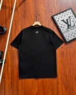 Louis Vuitton Hand-Drawn Line Floral Cursive Letter Crew Neck Cotton Loose Short Sleeve T-shirt 2 Colors - Image 3