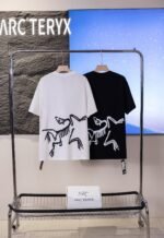 Arc'Teryx Shoulder Slant Letter Print Crew Neck Cotton Outdoor Casual Short Sleeve T-shirt - Image 5