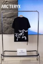 Arc'Teryx Shoulder Slant Letter Print Crew Neck Cotton Outdoor Casual Short Sleeve T-shirt - Image 3