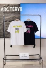 Arc'Teryx Two-Sided Color Letter Totem Print Crew Neck Cotton Outdoor Casual Short Sleeve T-shirt - Image 5