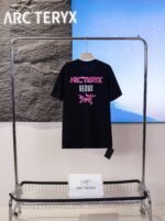 Arc'Teryx Two-Sided Color Letter Totem Print Crew Neck Cotton Outdoor Casual Short Sleeve T-shirt - Image 3