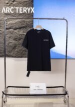 Arc'Teryx Small Letter Back Splash Ink Totem Print Crew Neck Cotton Outdoor Short Sleeve T-shirt - Image 5