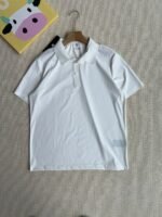 Descente Men Embossed Logo Quick Dry Short Sleeve Polo Shirt 4 Colors - Image 5