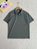 Descente Men Embossed Logo Quick Dry Short Sleeve Polo Shirt 4 Colors - Image 3