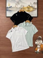 Descent Women Raglan Sleeve Quick Dry Slim Fit Polo Shirt 3 Colors
