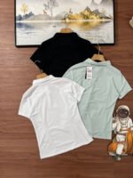 Descent Women Raglan Sleeve Quick Dry Slim Fit Polo Shirt 3 Colors - Image 2