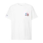 Chrome Heart White Double-Sided Color Cross Floral Letter Print Chest Pocket Crew Neck Cotton Short Sleeve T-shirt