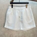 Dior Tone-On-Tone Embossed Pattern Drawstring Swim Shorts Elastic Waist Casual Beach Shorts
