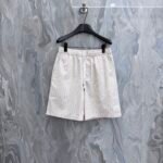 Louis Vuitton Thin Vertical Stripe Drawstring Elastic Waist Casual Vacation Shorts