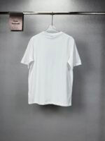 Berluti Solid White Crew Neck Minimalist Black Label Patch Short Sleeve T-Shirt - Image 2