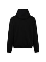 Versace Black Pullover Hoodie Metal Ornament Drawstring Embossed Letter Casual Sweatshirt - Image 2