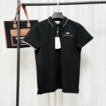 Lacoste Black Short‑Sleeve Polo Shirt Green Contrast‑Trim Chest Pocket Small Embroidered Logo Top