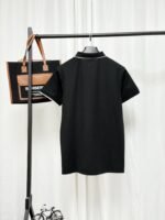 Lacoste Black Half‑Zip Short‑Sleeve Polo Shirt Contrast‑Color Trim Small Embroidered Logo Business Casual Top - Image 2