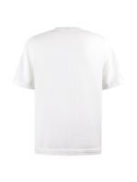 Berluti White Crew‑Neck T‑Shirt Tone‑On‑Tone Embroidery Logo Textured Trim Cuff And Hem Tee - Image 2