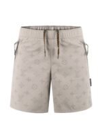 Louis Vuitton Light Taupe Perforated Monogram‑Pattern Shorts Checkerboard Drawstring Casual Beach Short Pants
