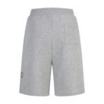 Louis Vuitton Grey Casual Sweat Shorts Distressed‑Stitch Symbol Embroidery Gold‑Tip Drawstring Short Pants - Image 2
