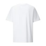 Burberry White Crew‑Neck T‑Shirt Mini Metallic‑Thread Embroidered Horse Logo Short‑Sleeve Top - Image 2