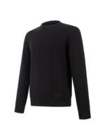 Louis Vuitton Pointelle Cotton-Silk Long-Sleeved Crewneck Sweater Vertical Cable Knit Panel Tone-On-Tone Embroidery Pullover - Image 3