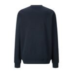 Gucci Navy‑Blue Crew‑Neck Sweatshirt Vintage Cream Letter Print Casual Long‑Sleeve Pullover - Image 2