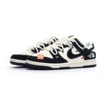 Nike Dunk Low x The North Face Co‑Branded Black White Suede Low‑Top Skate Sneakers