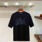 Polo Ralph Lauren Men's Vintage Anchor Script‑Print Crew‑Neck T‑Shirt In Black