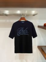 Polo Ralph Lauren Men's Vintage Anchor Script‑Print Crew‑Neck T‑Shirt In Black