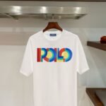 Polo Ralph Lauren Men's Retro Multicolor Layered Polo Letter Print Crew‑Neck T‑Shirt Polo In White