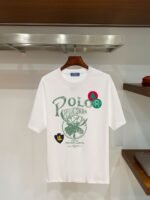 Polo Ralph Lauren Men's Vintage Elk‑Head Outdoor Badge Print Crew‑Neck T‑Shirt In White