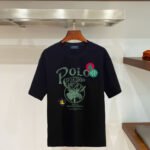 Polo Ralph Lauren Men's Vintage Elk‑Head Outdoor Badge Print Crew‑Neck T‑Shirt In Black