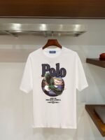 Ralph Lauren Polo Eagle Mountain Landscape Graphic T‑Shirt In White