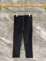 Gucci Black Monogram Spliced Gold‑Embroidered Logo Zip‑Up Jacket & Drawstring Sweatpants Tracksuit Set - Image 5