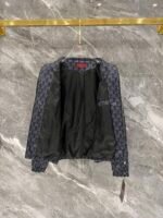 Gucci Men All‑Over Monogram Print Tan Spliced Badge Detail Zip‑Up Jacket & Drawstring Pants Outfit Set - Image 4