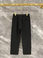 Gucci Men Black Tone‑on‑Tone Monogram Print Suede‑Look Contrast Collar Zip‑Up Jacket & Drawstring Pants Outfit Set - Image 6