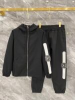 Gucci Men Windbreaker Tracksuit Set Hooded Zip‑Up Jacket + Jogger Pants 2pcs Streetwear Outfit