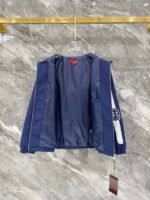 Gucci Men Windbreaker Tracksuit Set Hooded Zip‑Up Jacket + Jogger Pants 2pcs Set Sports Outfit Blue - Image 5