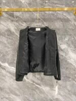 Gucci Men Windbreaker Tracksuit Set GG Monogram Collar Zip‑Up Jacket Straight‑Leg Pants 2pcs Black Outfit - Image 6