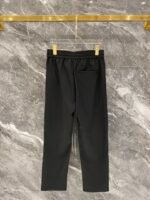 Gucci Men Windbreaker Tracksuit Set GG Monogram Collar Zip‑Up Jacket Straight‑Leg Pants 2pcs Black Outfit - Image 5