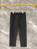 Gucci Men Woven Tracksuit Set Embossed Monogram Collared Zip‑Up Jacket Straight‑Leg Pants 2pcs Black Outfit - Image 5