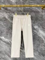 Gucci Men Woven Tracksuit Set Embossed Monogram Collared Zip‑Up Jacket + Straight‑Leg Pants 2pcs Off‑White Outfit - Image 3