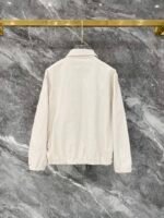 Gucci Men Woven Tracksuit Set Embossed Monogram Collared Zip‑Up Jacket + Straight‑Leg Pants 2pcs Off‑White Outfit - Image 4