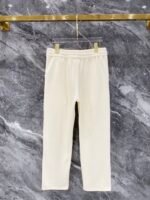 Gucci Men Knit Tracksuit Set Monogram Trim Hooded Zip‑Up Jacket Straight‑Leg Sweatpants 2pcs Off‑White Outfit - Image 4