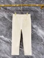 Gucci Men Knit Tracksuit Set Web Stripe Baseball Collar Zip‑Up Jacket Straight‑Leg Sweatpants 2pcs Off‑White Outfit - Image 5
