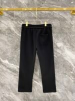 Gucci Men Knit Tracksuit Set Web Stripe Baseball Collar Zip‑Up Jacket Straight‑Leg Sweatpants 2pcs Black Outfit - Image 4